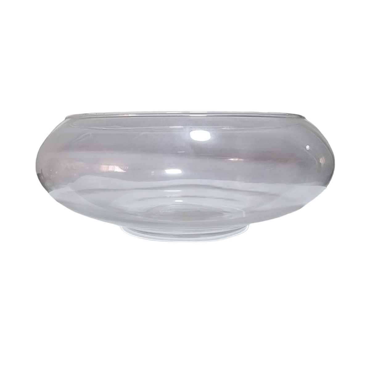 GENERICO - Florero Pecera De Vidrio Ovalado 20 cm (Mediano)