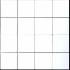 BRIKETO - Mosaiko Autoadhesivo Cuadros Blanco 1,2 mm