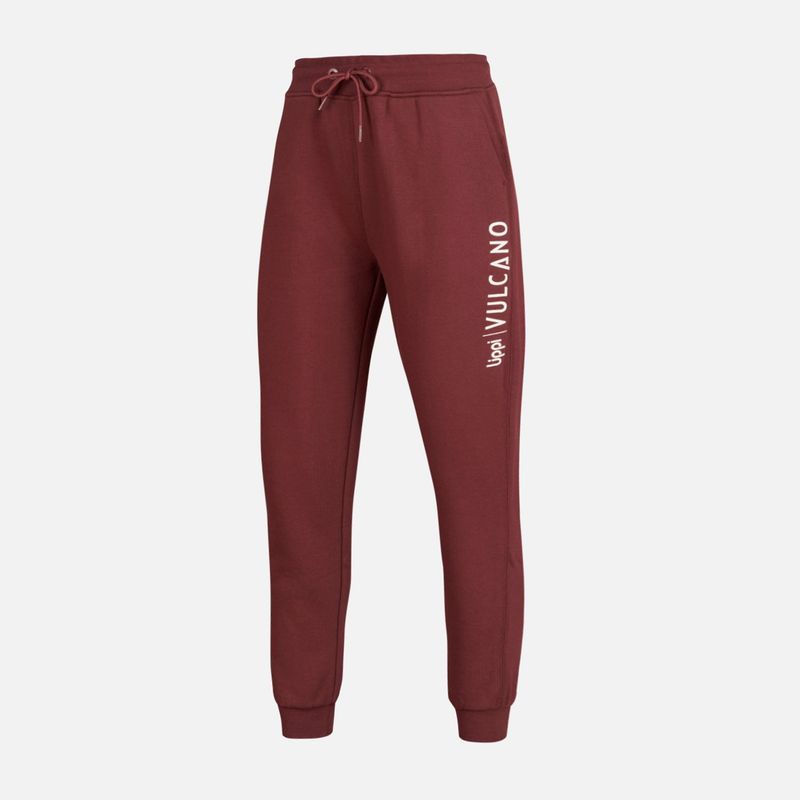 LIPPI - Pantalon Mujer Insigne Vulcano Cotton Pants Burdeo Lippi