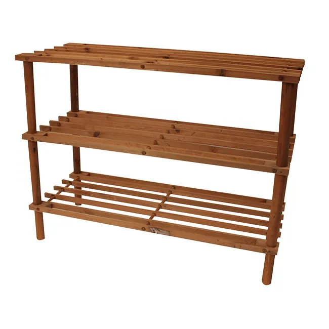NEWTREE - Zapatero de Madera 3 pisos 62.5x26x48.5cm