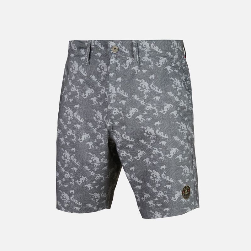 HAKA HONU - Short Hombre Anfibio Full Print Gris Haka Honu