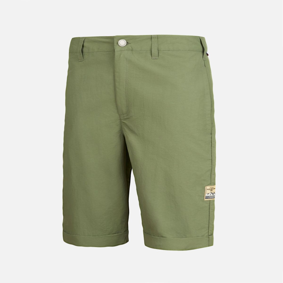 HAKA HONU - Short Hombre Triangulo de las Bermudas Verde Militar Haka Honu