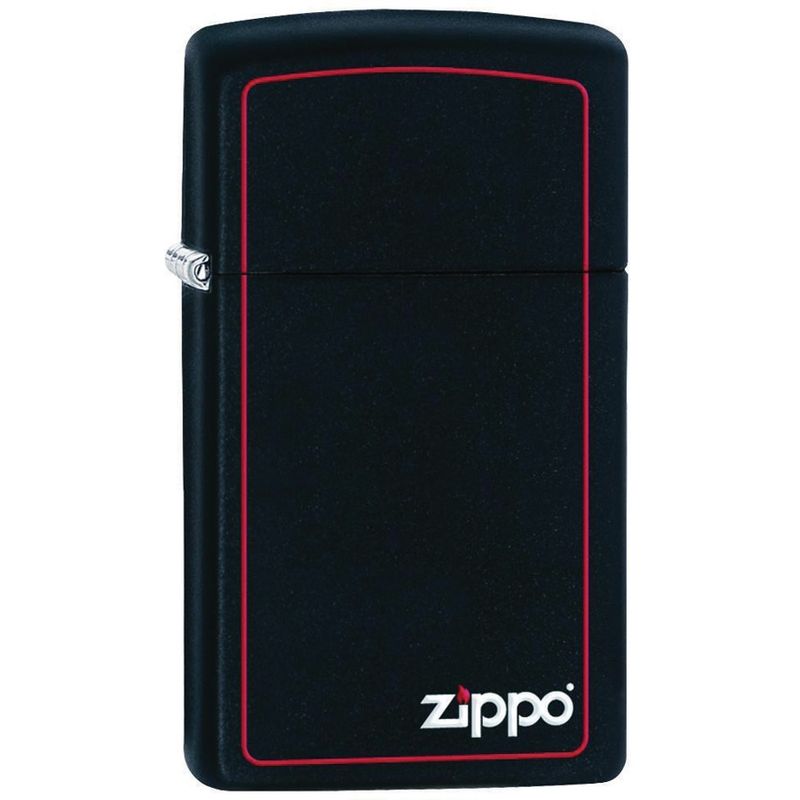 ZIPPO - Encendedor Zippo Slim Black Red Border