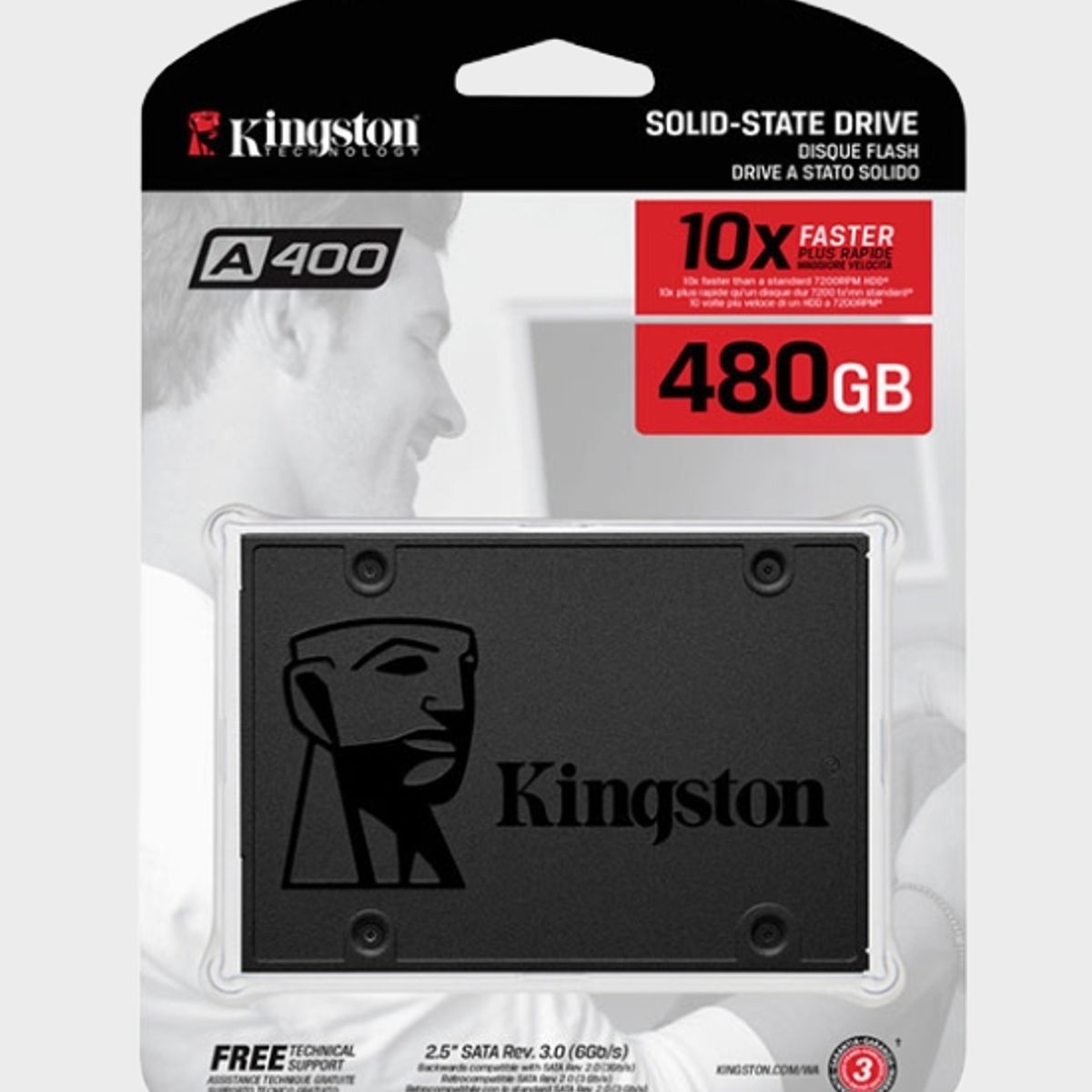 KINGSTON - Disco solido ssd kingston 480GB a400 SATA