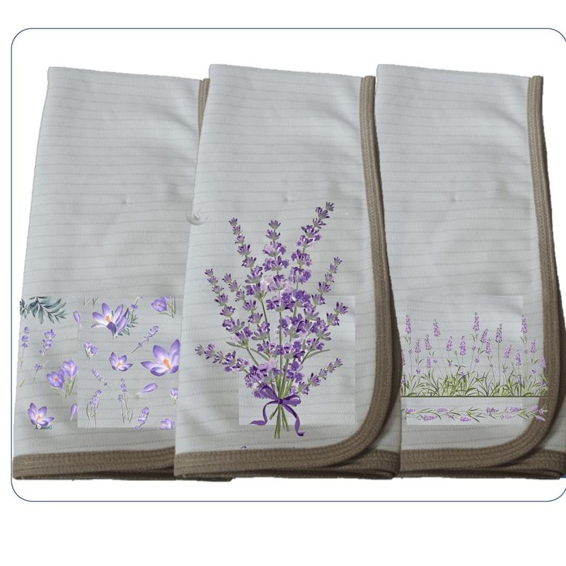 GENERICO - TOALLA  MICROFIBRA 3 UNIDADES MODELO LAVANDA  EN COBRE