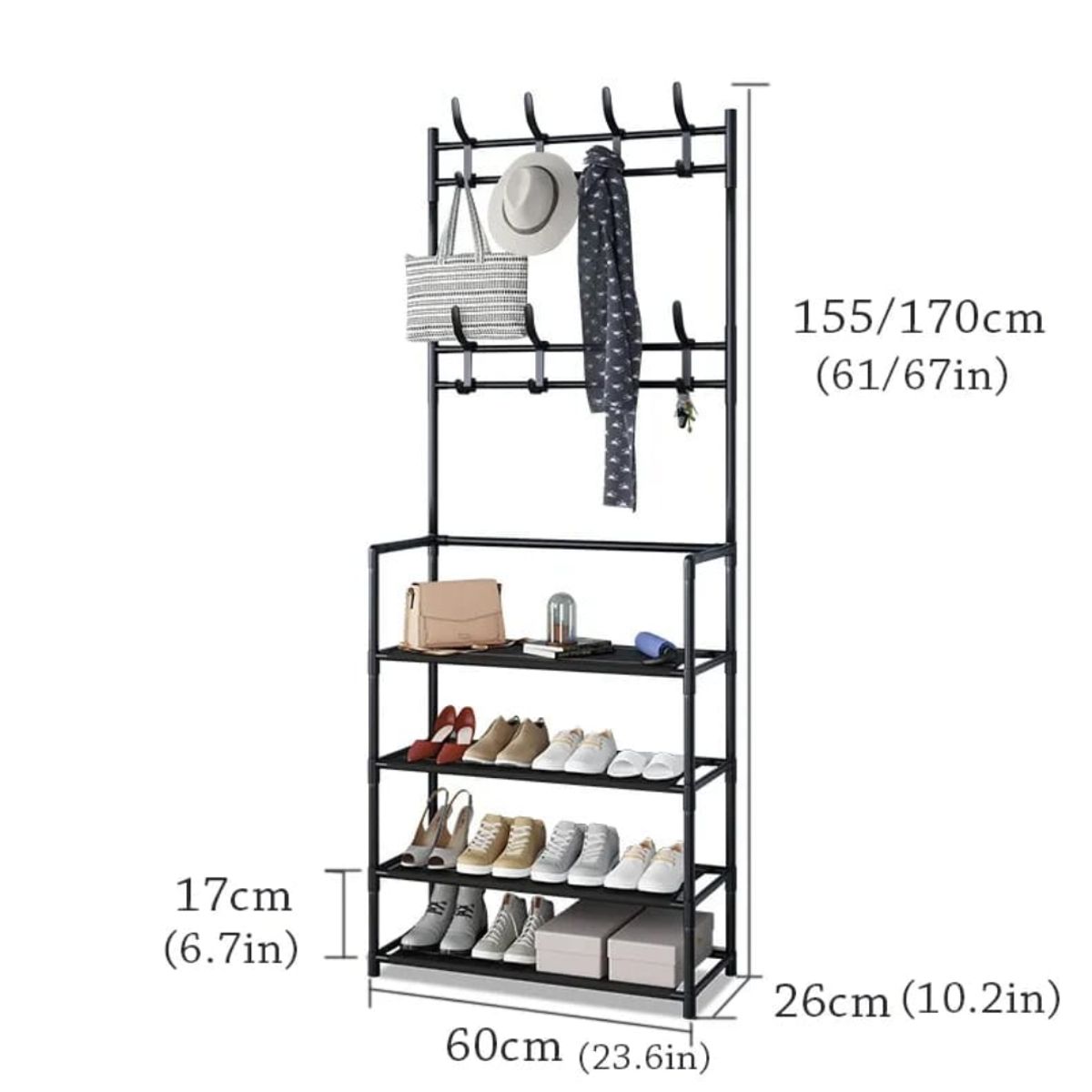 OEM - ORGANIZADOR PERCHERO ZAPATERO METALICO CLOSET