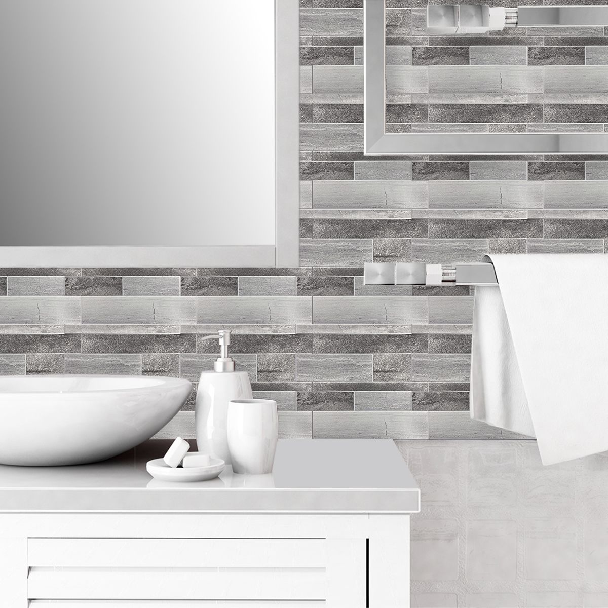 DEKOFIX - Mosaiko Autoadhesivo Lineal Piedras 4,0 mm