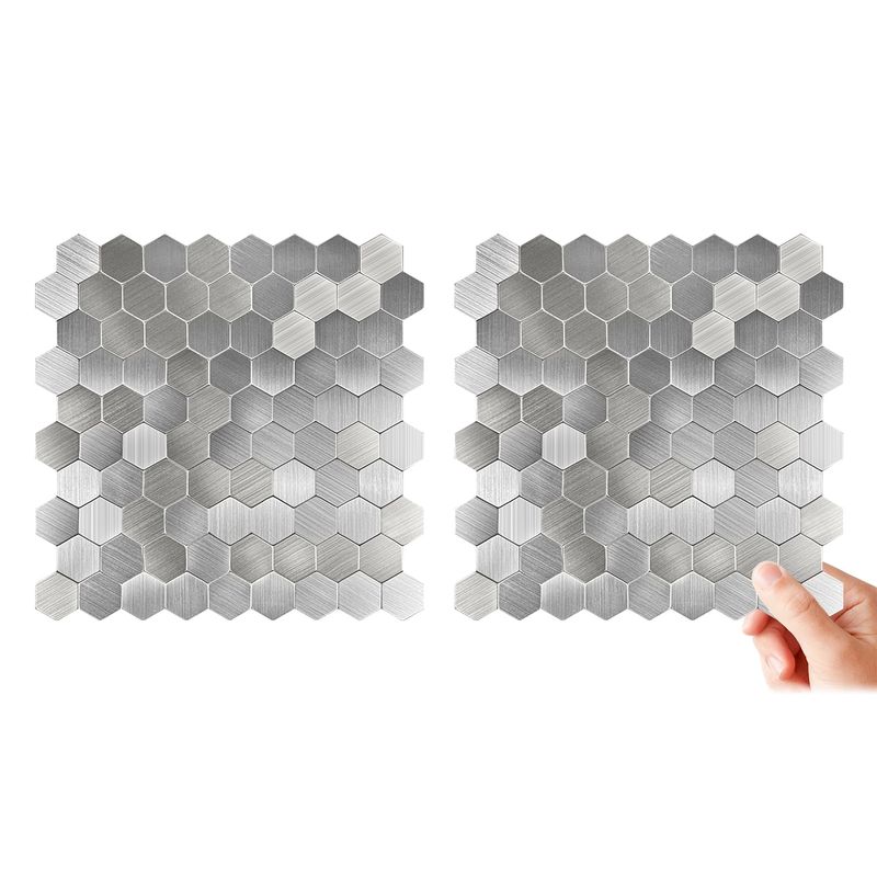 DEKOFIX - Mosaiko Autoadhesivo Hexágono Metal 4,0 mm