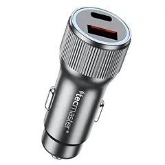 TECMASTER - Cargador celular Automóvil USB C y USB Máx 40W carga rapida