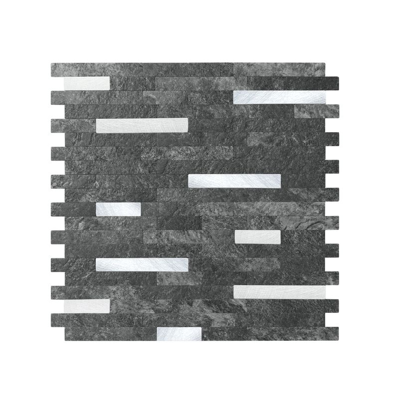 DEKOFIX - Mosaiko Autoadhesivo Piedra Negra 4,0 mm