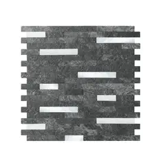 DEKOFIX - Mosaiko Autoadhesivo Piedra Negra 4,0 mm