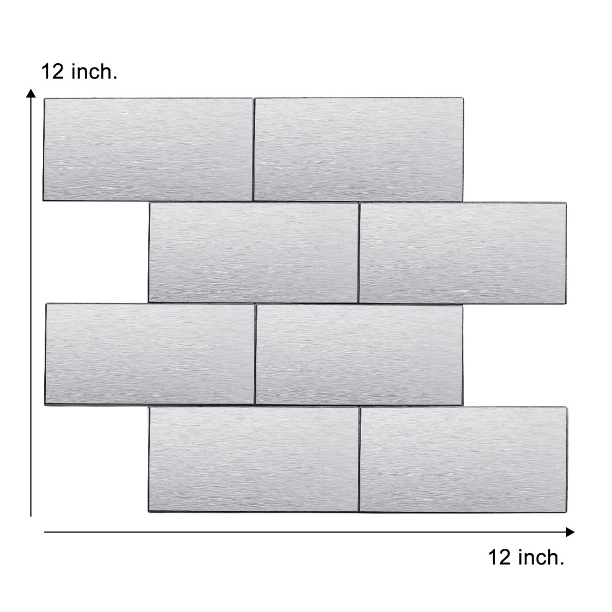 DEKOFIX - Mosaiko Autoadhesivo Brick Metal 4,0 mm