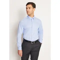 PERRY ELLIS - Camisa Formal Hombre Wrinkle Free (Evita Arrugas) Celeste