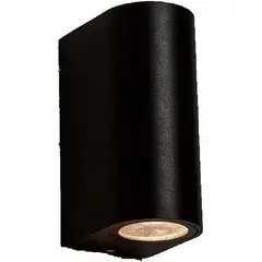 GENERICO - Foco Aplique Led Doble De Pared 10w Hermetico Negro Luz Neutra