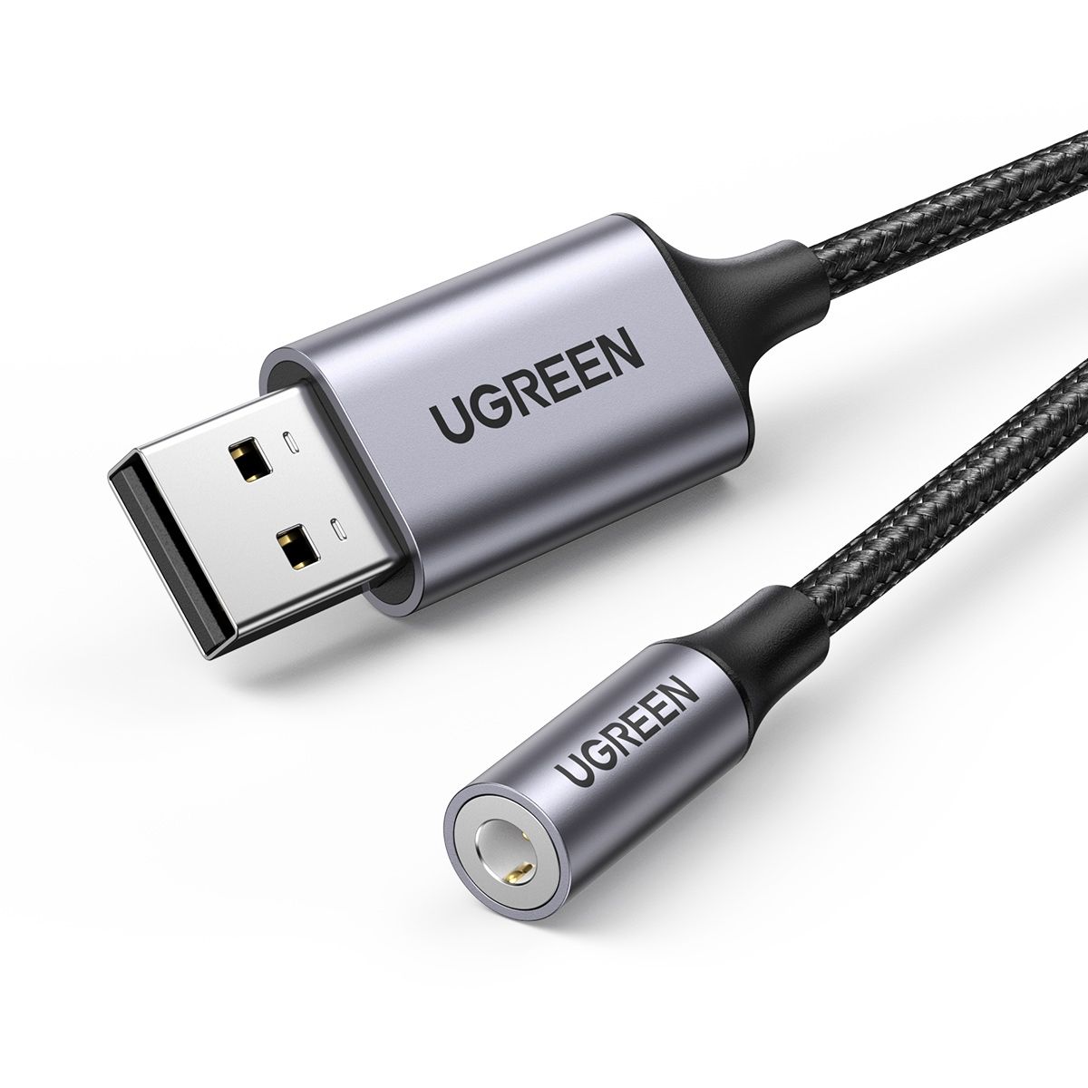 UGREEN - Adaptador de sonido estéreo USB-A a AUX 3,5 mm UGREEN