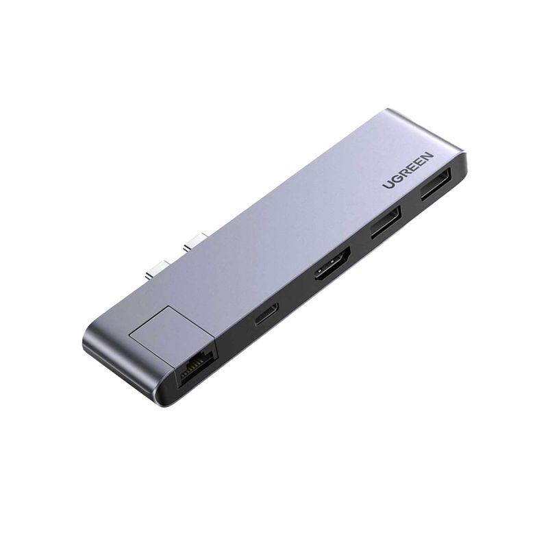 UGREEN - Adaptador Hub para Macbook USB-C y A + HDMI + USB-C UGREEN