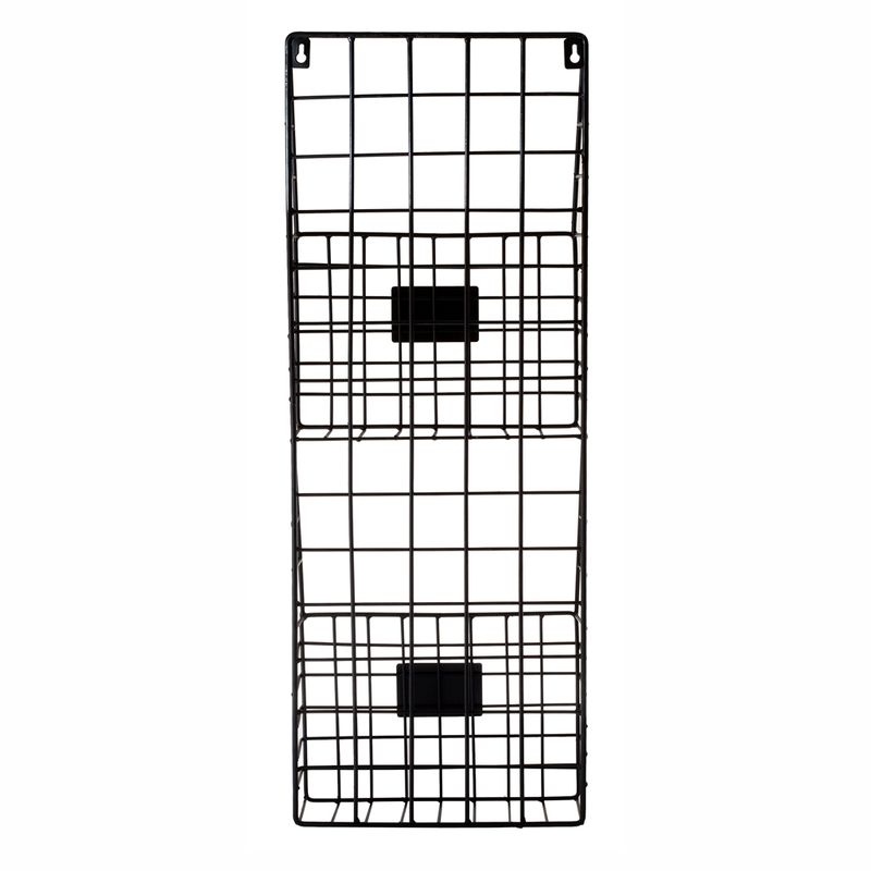 OWI - Revistero Metal Doble Negro