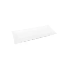 STAR FINE PORCELAIN - SET DE 6 PLATOS RECTANGULAR BAJOS DE PORCELANA BLANCOS 25,6CM STAR SQUARE