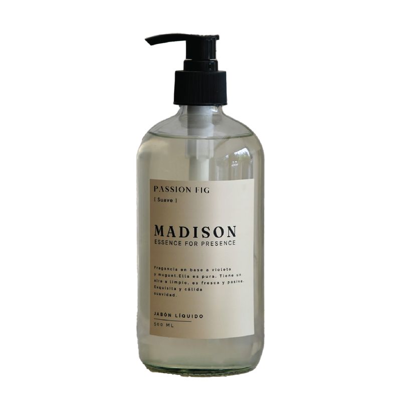 MADISON - Jabón Líquido 500 Ml Passion Fig Transparente Madison