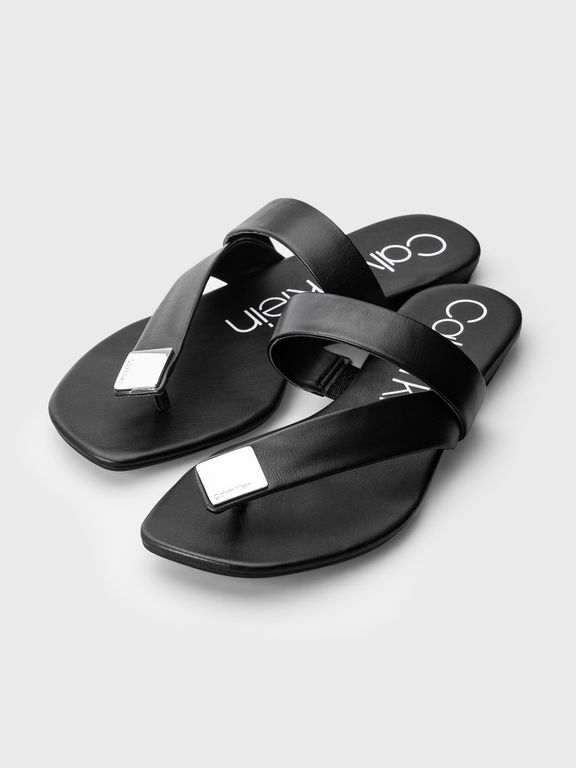 CALVIN KLEIN Sandalia Saurin Nappa Negro Calvin Klein