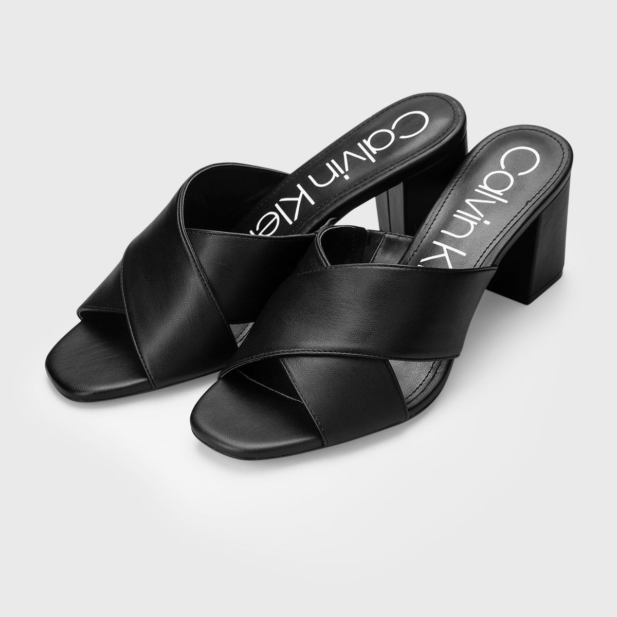 CALVIN KLEIN - Sandalia Carsi Nappa Vip Negro Calvin Klein