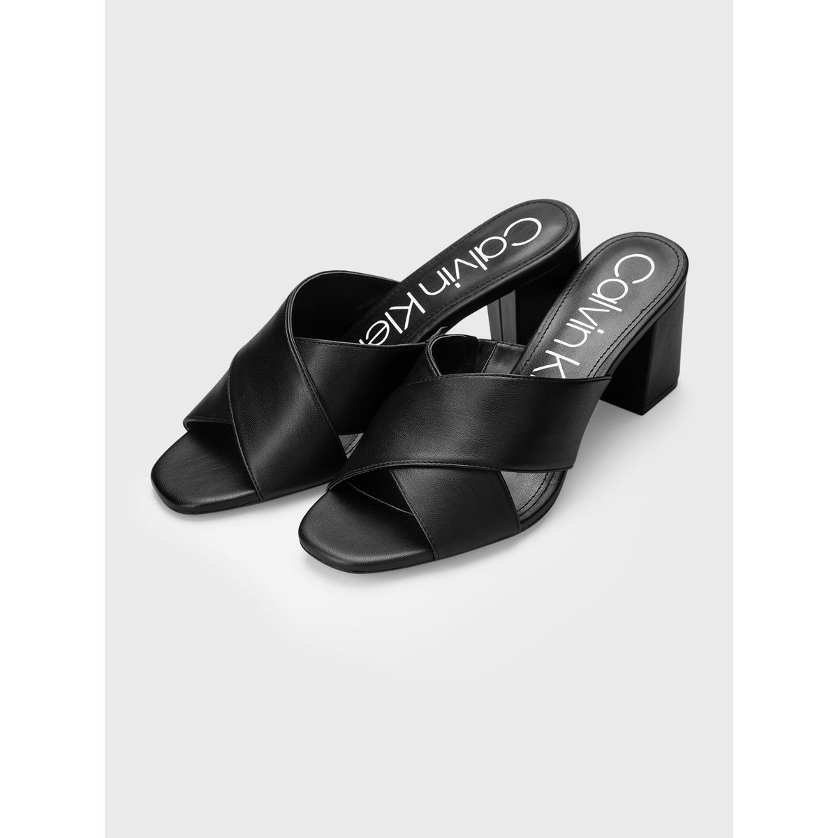 CALVIN KLEIN - Sandalia Carsi Nappa Vip Negro Calvin Klein