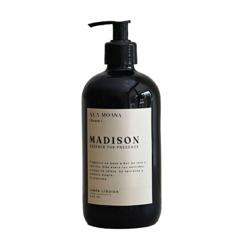 MADISON - Jabón Líquido 500 Ml Ala Moana Negro Madison