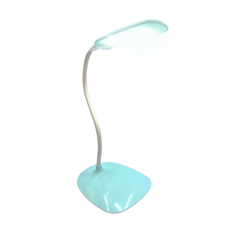 SANTU HOME & DECO - Lámpara De Escritorio Led USB Recargable Celeste
