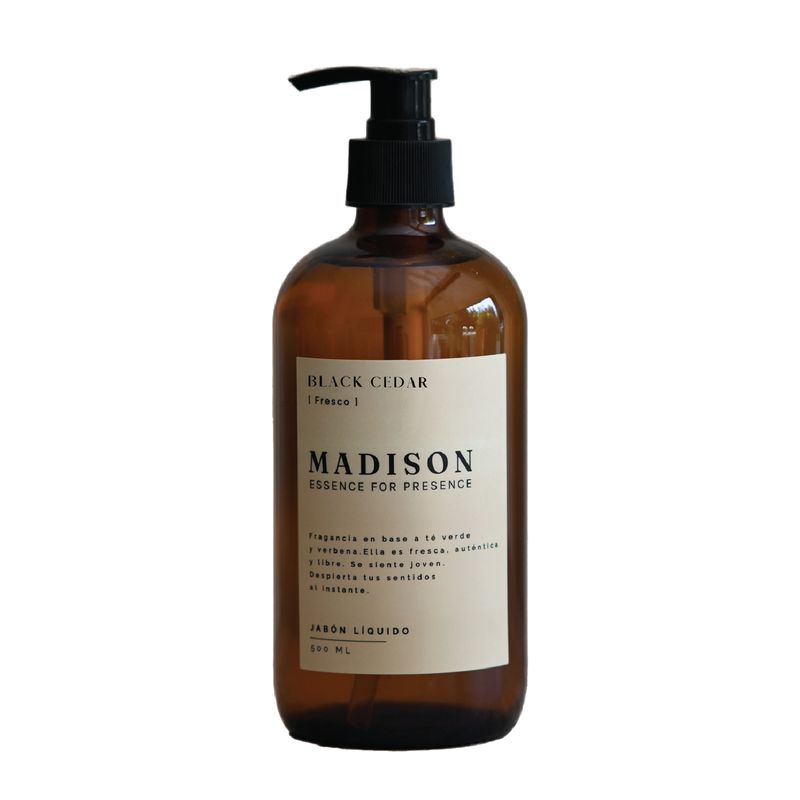 MADISON - Jabón Líquido 500 Ml Black Cedar Ámbar Madison