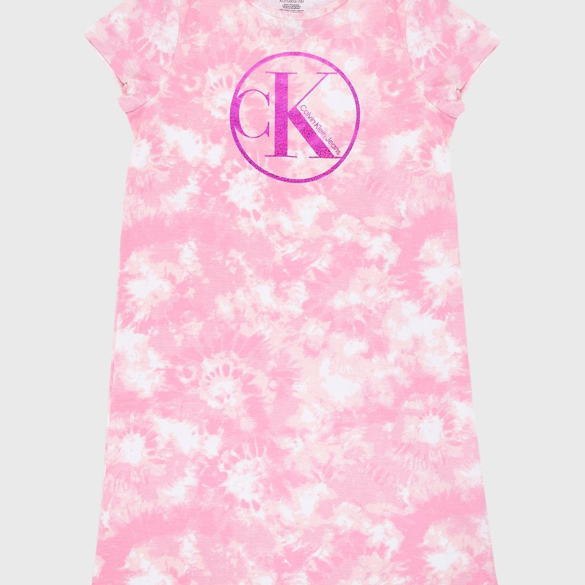 CALVIN KLEIN - Vestido Niña Tie Dye Rosa Calvin Klein