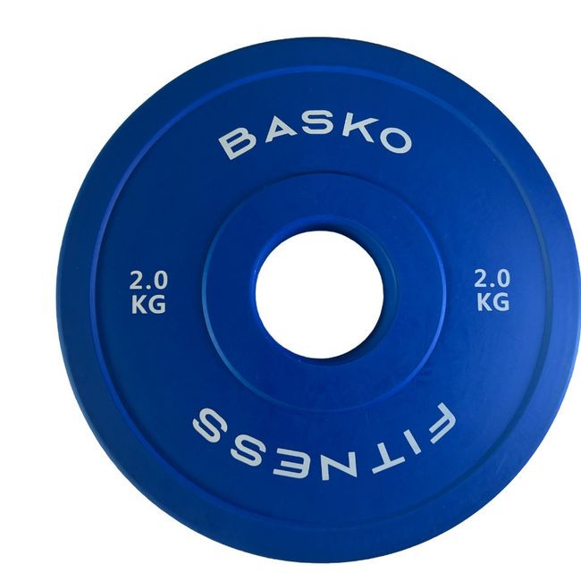BASKO FITNESS - Discos Olimpicos 2.0 Kg Par Fraccionados