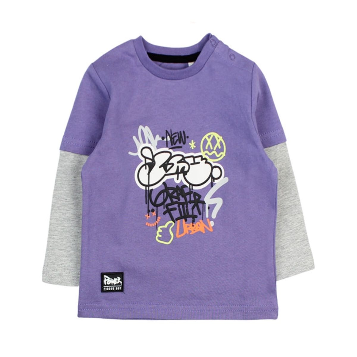 FICCUS - Polera bb niño doble manga power 145