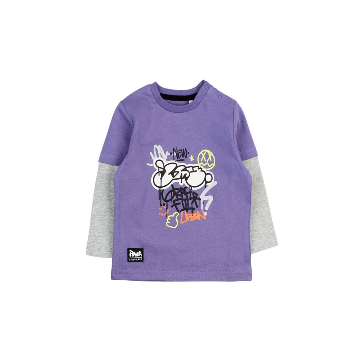 FICCUS - Polera bb niño doble manga power 145
