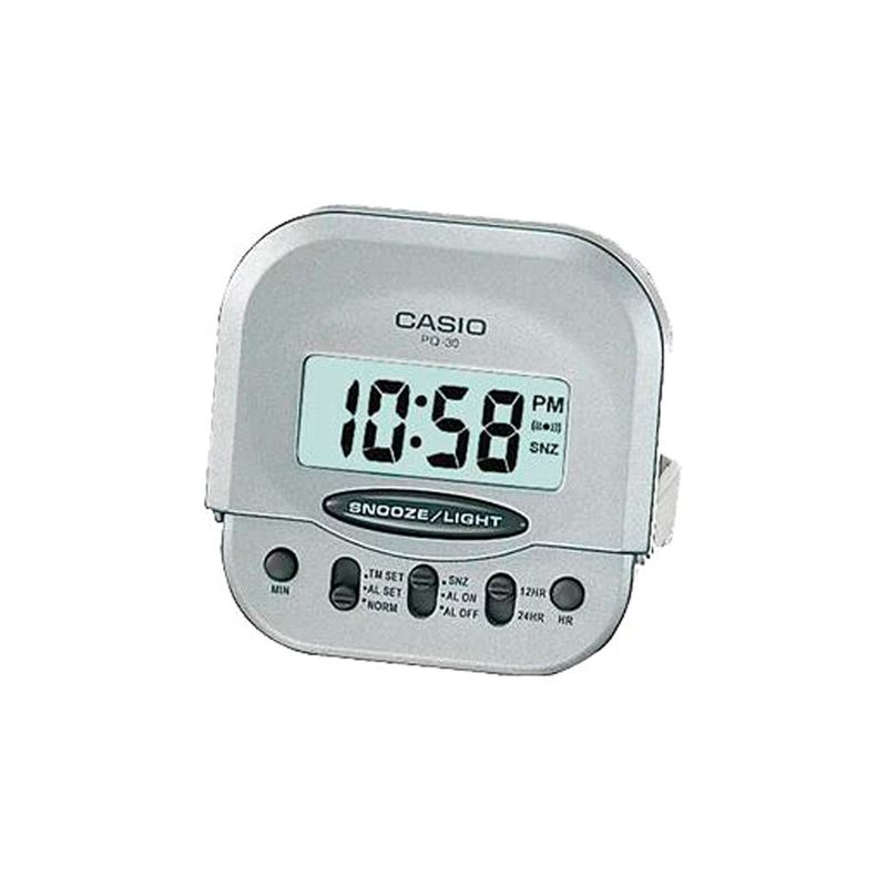 CASIO - Reloj Despertador Casio Pq-30-8 Plateado CASIO