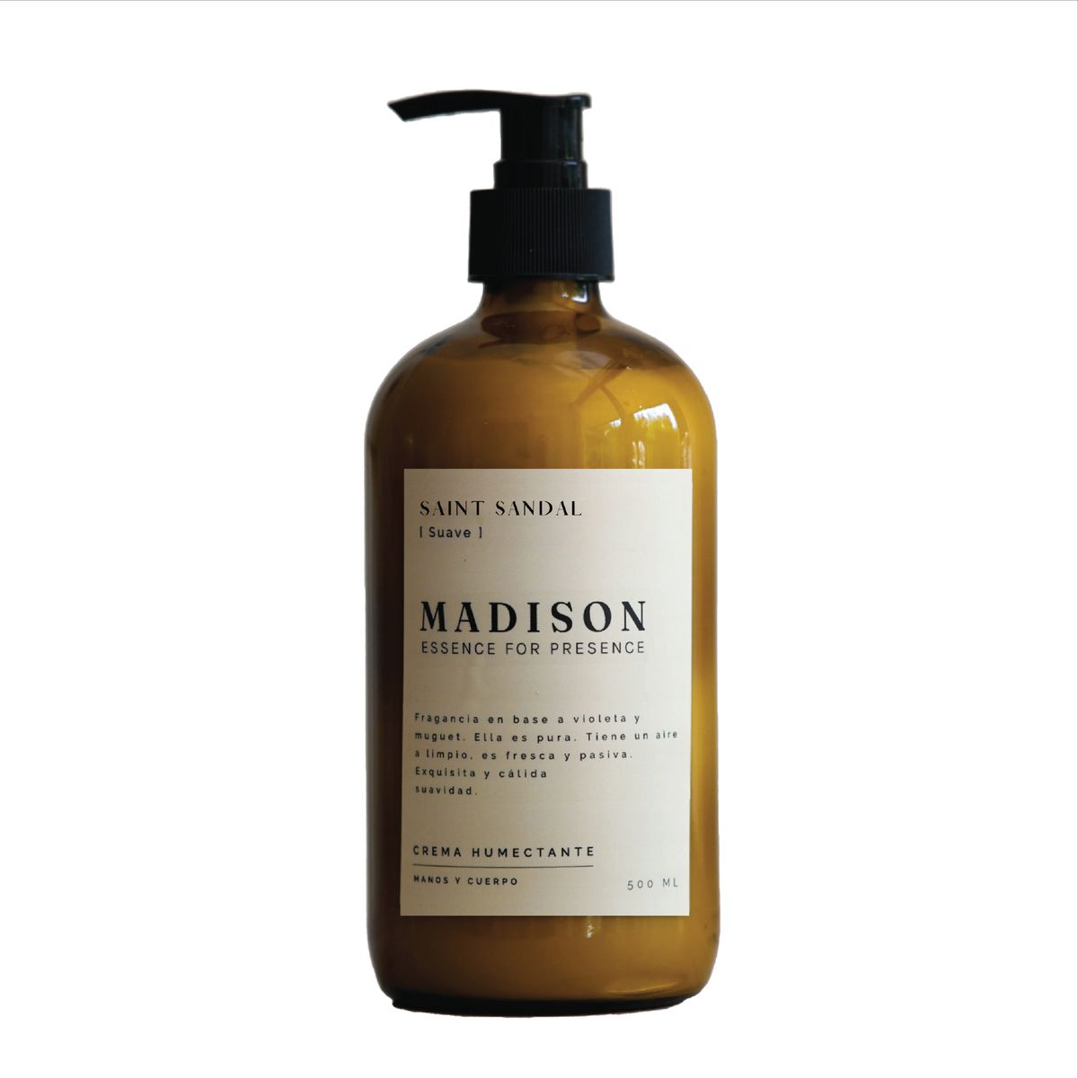 MADISON - Crema Humectante 500 Ml Saint Sandal Ámbar Madison