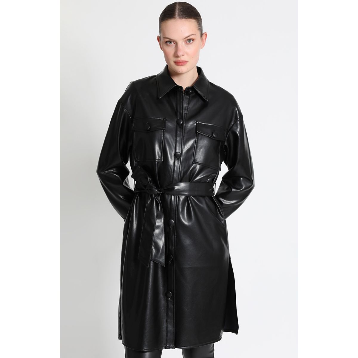 LIOLA - Sobrecamisa Negro Liola