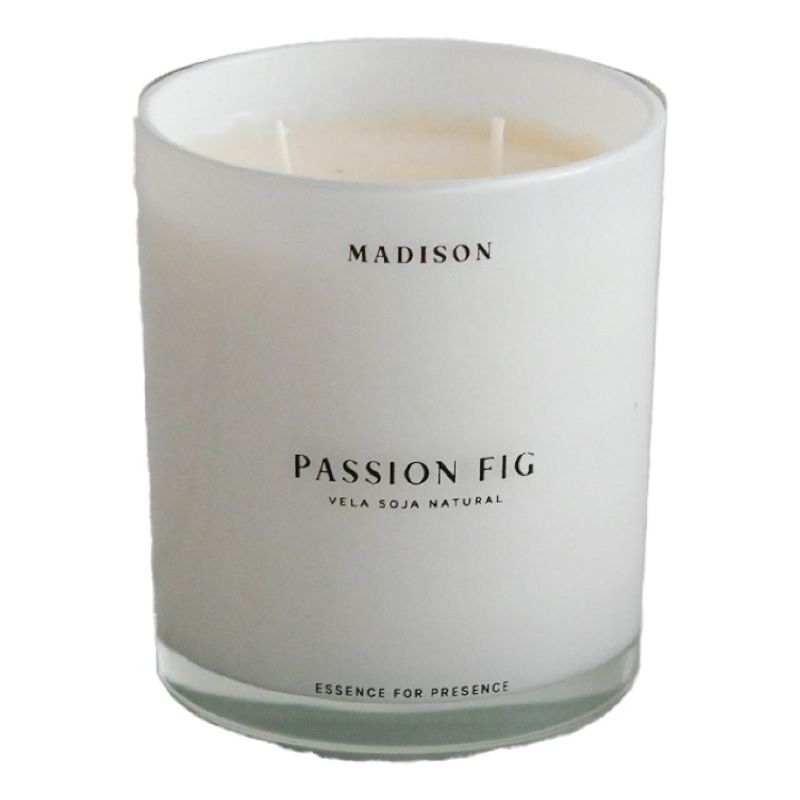 MADISON - Vela Soja Natural 320 Grms Transparente Passion Fig Madison