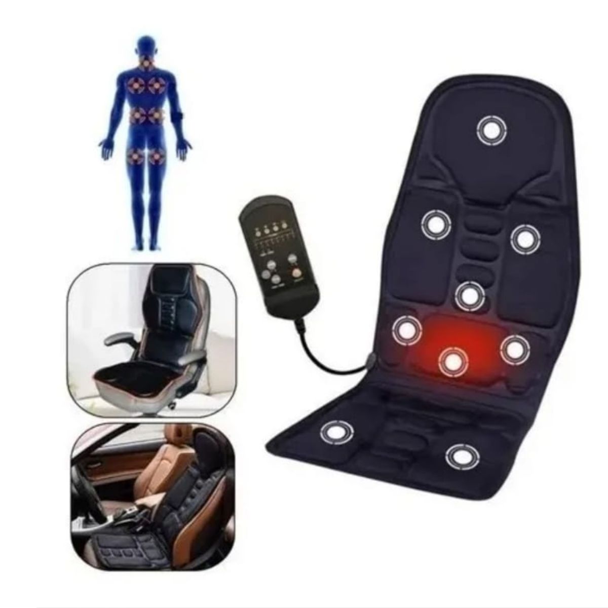 OEM - ASIENTO COJIN DE MASAJES LUMBAR PARA AUTO