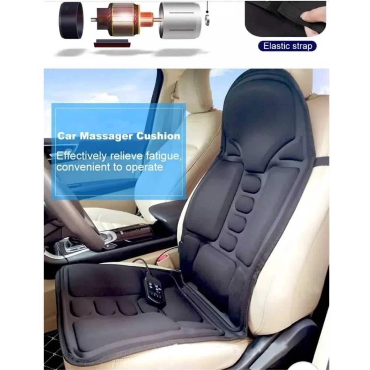 OEM - ASIENTO COJIN DE MASAJES LUMBAR PARA AUTO