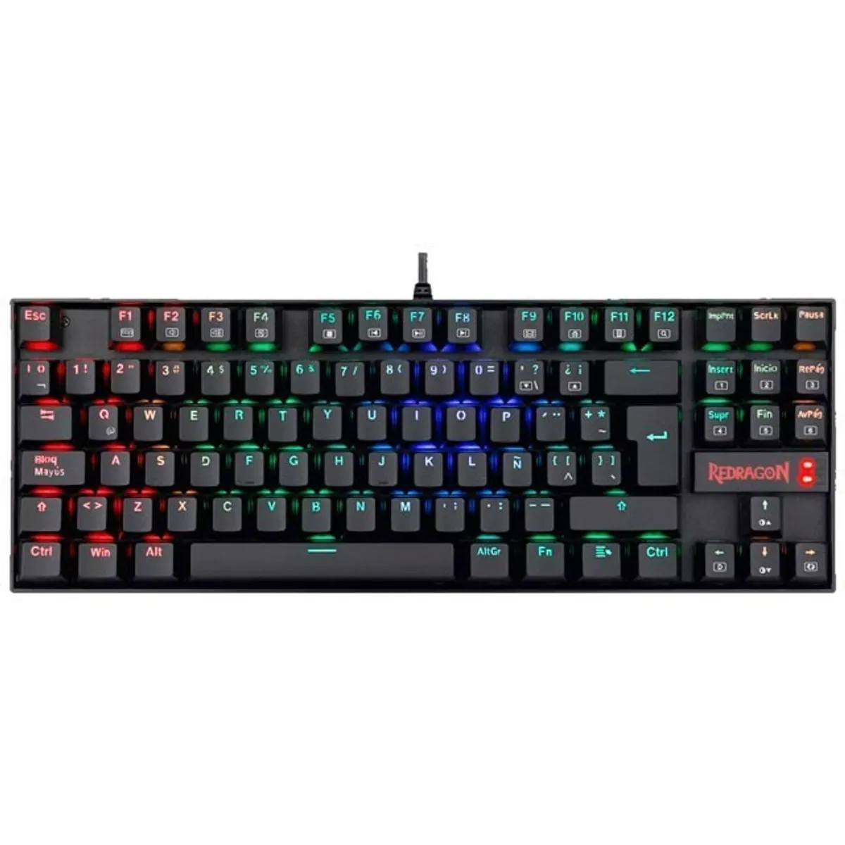 REDRAGON - Teclado Mecánico Gamer Redragon Kumara K552 Switch Outemu Red Negro