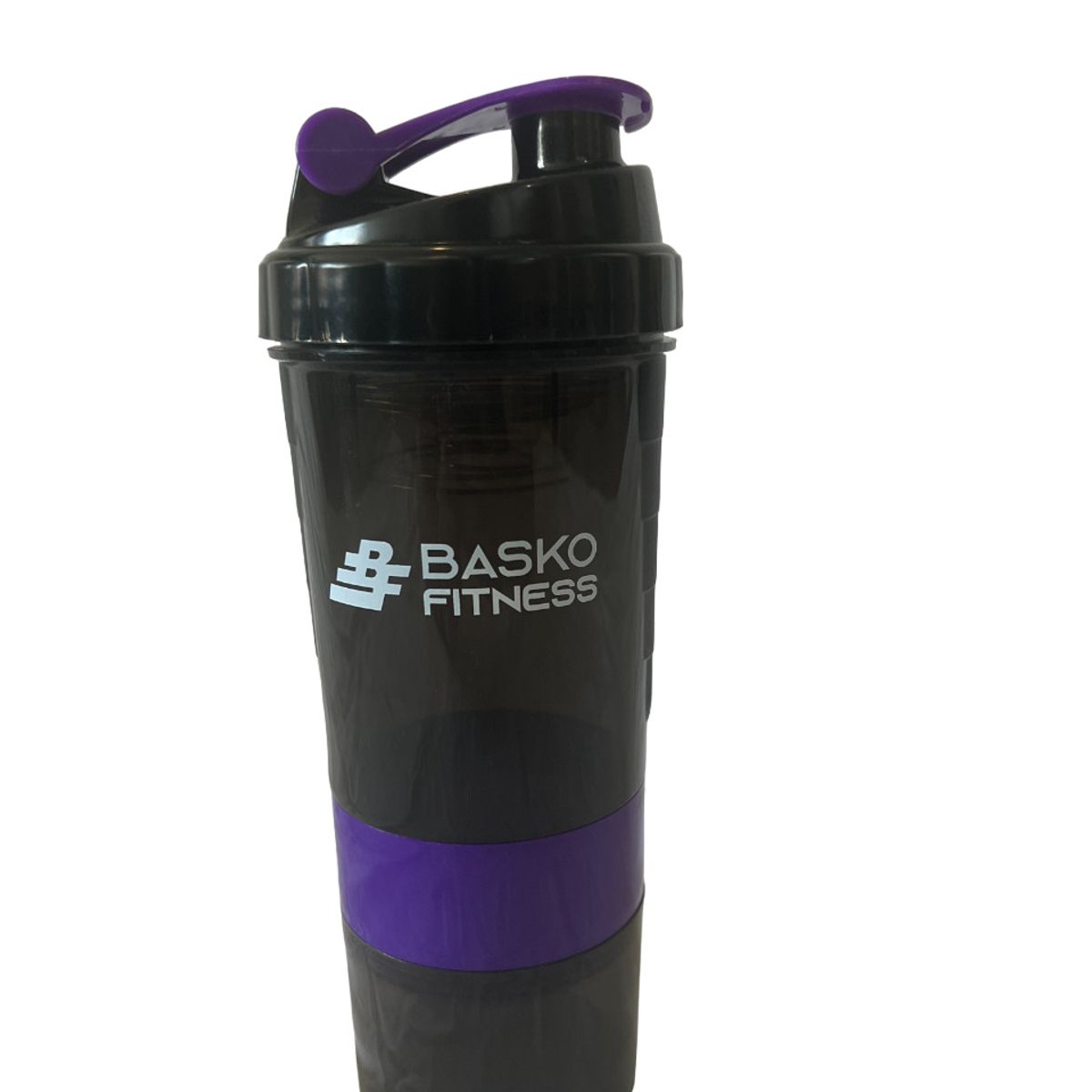 BASKO FITNESS - Shaker Mezclador Botella Deportiva Morado