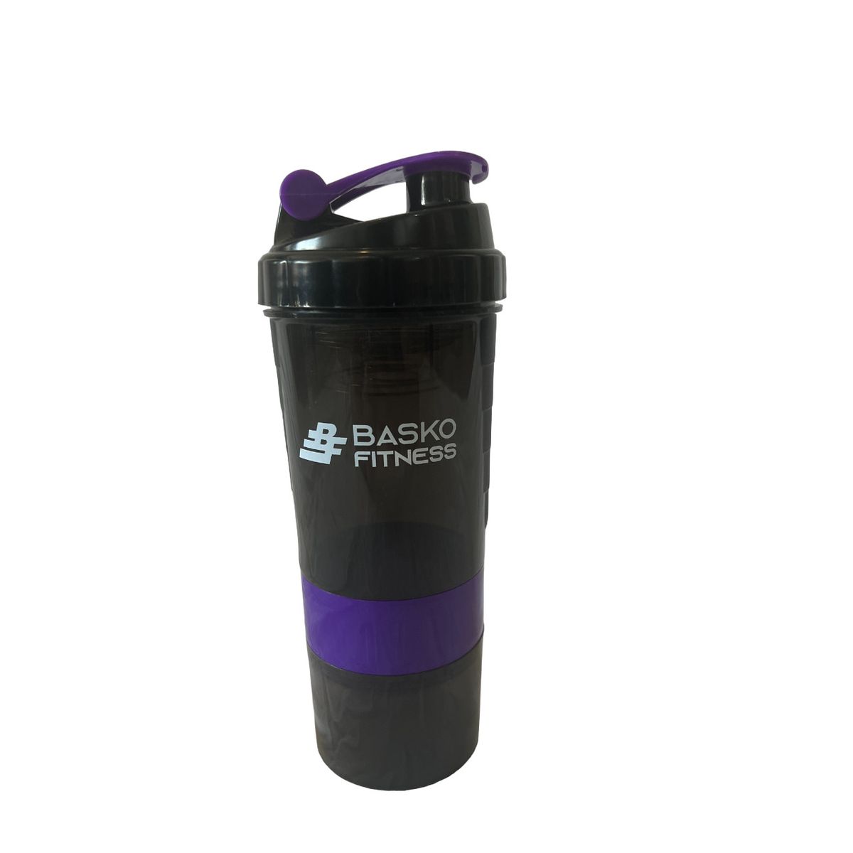 BASKO FITNESS - Shaker Mezclador Botella Deportiva Morado