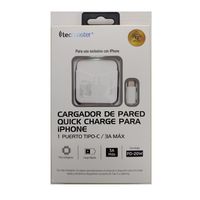 CARGADOR DE PARED PARA IPHONE QUICK CHARGE TIPO C…