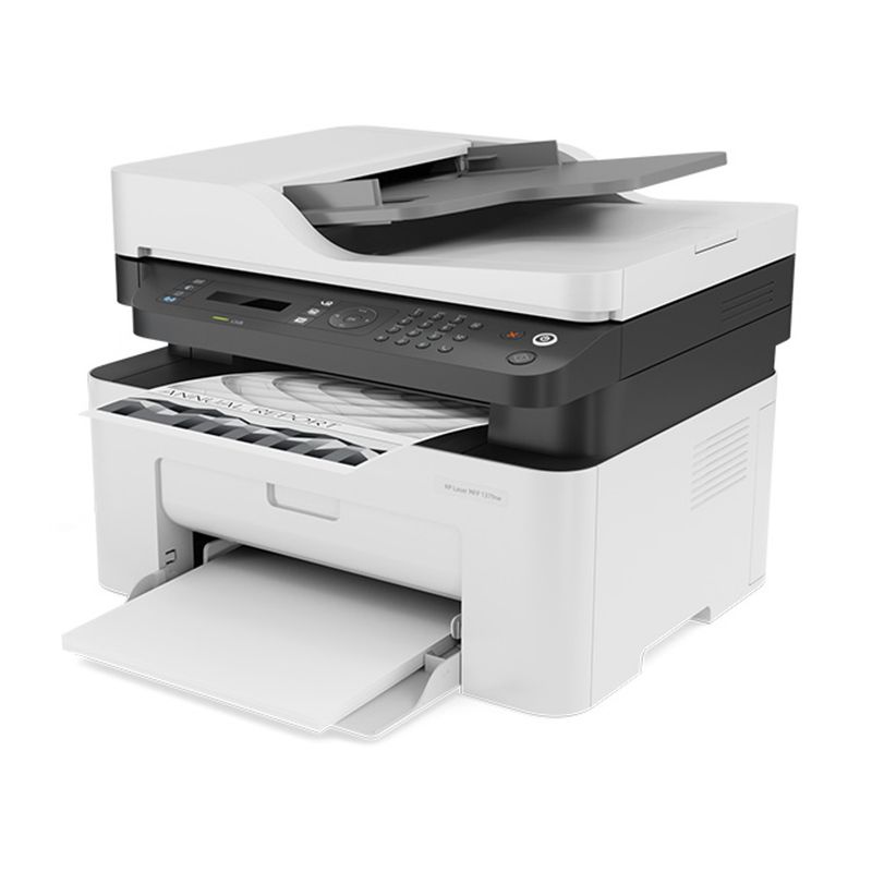 HP - Impresora Multifunción Monocromatica HP Laser 137fnw - Blanco