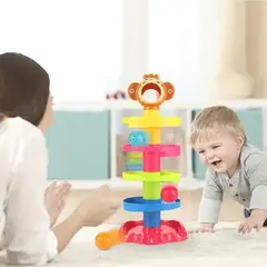 COCHOLITO KIDS - Juguete Bebé Con Bolas Rodante Y Torre Tobogán Para Niño