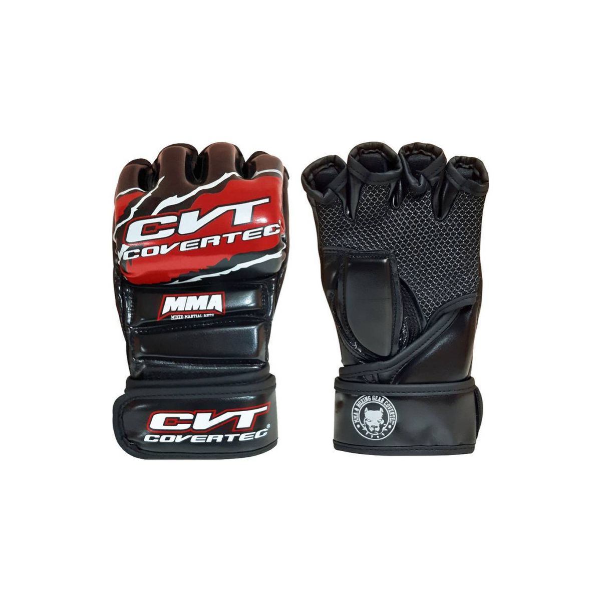 COVERTEC - Guantilla MMA negro roja M