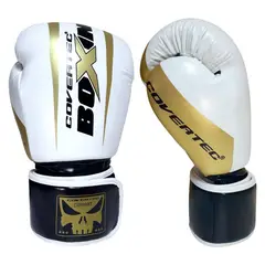 COVERTEC - Guante box combat blanco dorado 12 oz