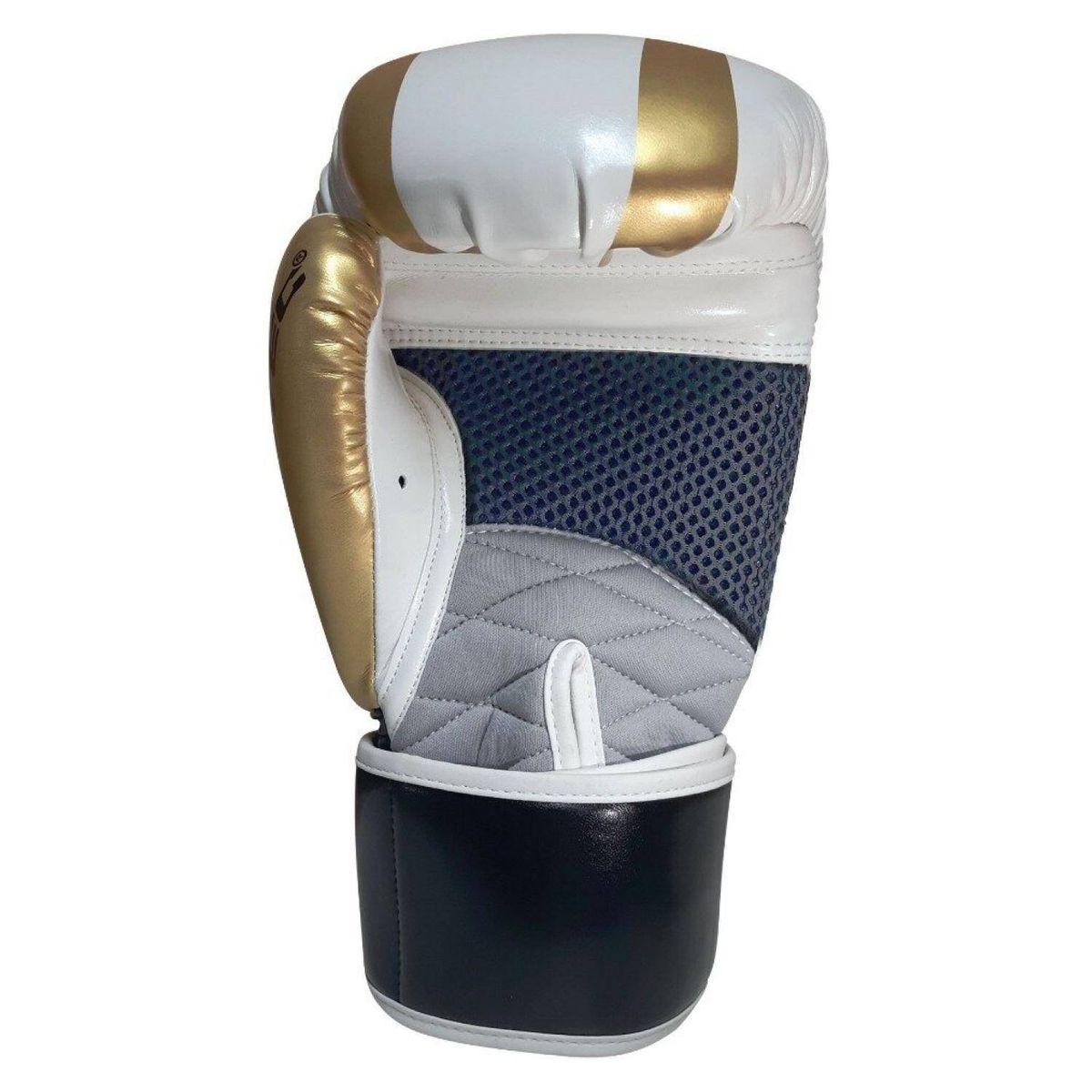 COVERTEC - Guante box combat blanco dorado 14 oz