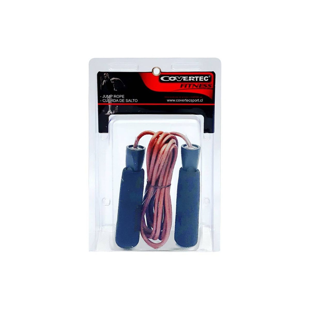 COVERTEC - Cuerda de salto de cuero con peso