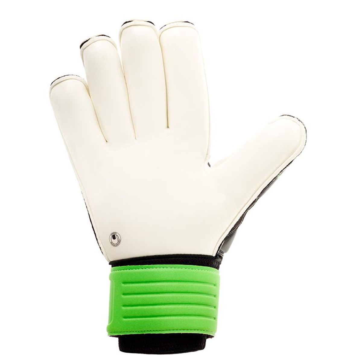 UHLSPORT - Guantes Arquero Eliminator Super Soft RF Negro/Verde/Blanco - Verde Arlequín